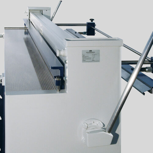 SCHROEDER HS Guillotine Shear White Manual Control Right Side